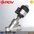 Flanged steam valve y type pneumatic control valve